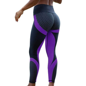 Mesh Pattern Print Leggings